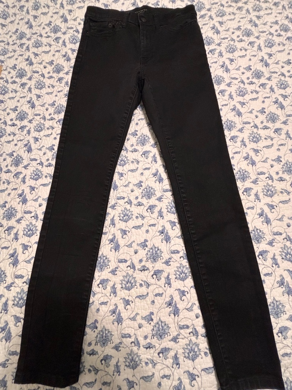 Banana Republic High Rise Skinny Black Denim Jeans Women's Size 27/4